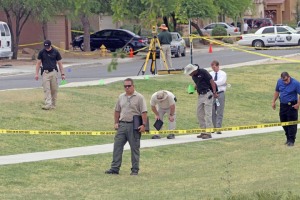 Photo of a crime scene in Maricopa, Az.